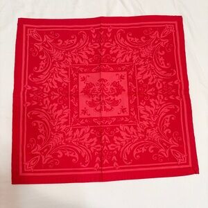 Karen Lee napkins, like new, 7 in total, cotton, Pattern: Sarah, pink and red